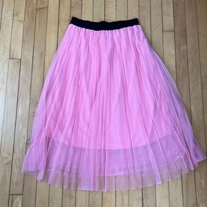 Medium PINK flowy ballerina skirt